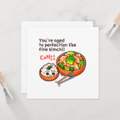 Koreaanse verjaardag kaart (Voorkant / Achterkant in situ)