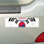 Koreaanse vibes: een boodschap van vrede bumpersticker (Op auto)
