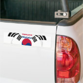 Koreaanse vibes: een boodschap van vrede bumpersticker (Op Truck)