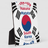 Koreaanse vibes: een boodschap van vrede fotoplaat (Zijkant)