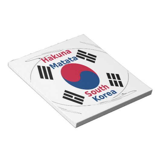 Koreaanse vibes: een boodschap van vrede notitieblok (Schuin)