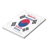 Koreaanse vibes: een boodschap van vrede notitieblok (Linkerzijde)