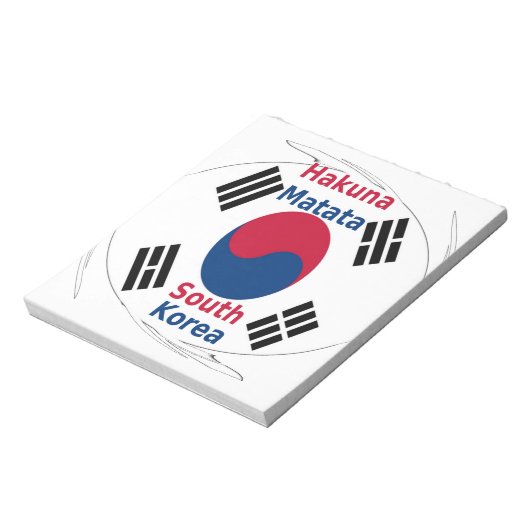 Koreaanse vibes: een boodschap van vrede notitieblok (Linkerzijde)