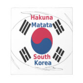 Koreaanse vibes: een boodschap van vrede notitieblok (Voorkant)