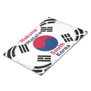 Koreaanse vibes: een boodschap van vrede notitieblok