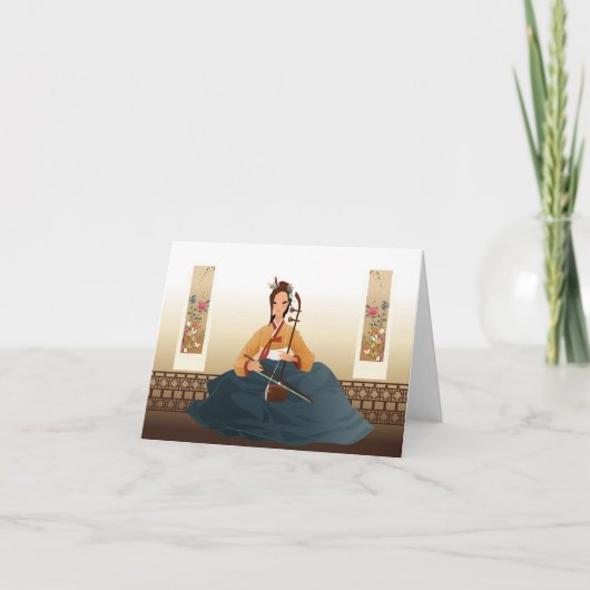 Koreaanse violist kaart (Voorkant)
