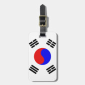 Koreaanse vlag bagagelabel (Voorkant verticaal)