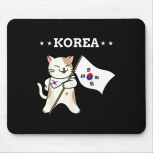 Koreaanse vlag en kat Zuid-Korea Muismat