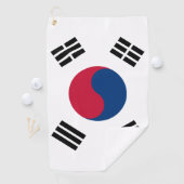 Koreaanse vlag en Zuid-Korea golfsport Golfhanddoek (Insitu)