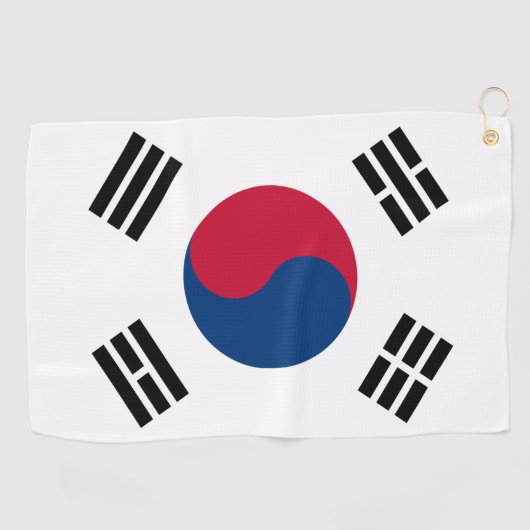Koreaanse vlag en Zuid-Korea golfsport Golfhanddoek (Horizontaal)