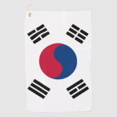 Koreaanse vlag en Zuid-Korea golfsport Golfhanddoek (Voorkant)