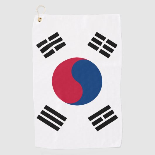 Koreaanse vlag en Zuid-Korea golfsport Golfhanddoek (Voorkant)