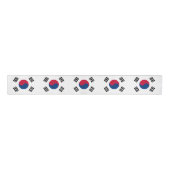 Koreaanse vlag en Zuid-Korea reizen, vakantie/spor Grosgrain Lint (Voorkant)