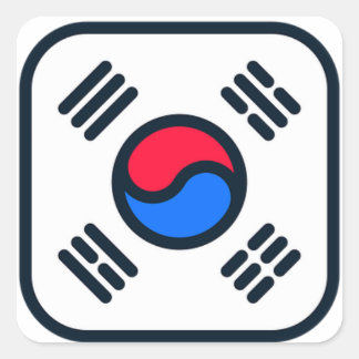 Koreaanse vlag Instagram icoon sticker