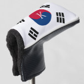 Koreaanse vlag van Zuid-Korea, aangepast golfkopde Golfheadcover (3/4 voorkant)
