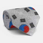 Koreaanse vlag van Zuid-Korea Glitter Professional Stropdas (Opgerold)
