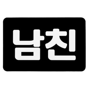 Koreaanse vriend 남 친 Namchin Hangul Language Magneet