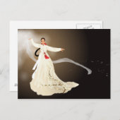 koreaanse vrouw in hanbok briefkaart (Voorkant / Achterkant)