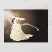 koreaanse vrouw in hanbok briefkaart (Voorkant)