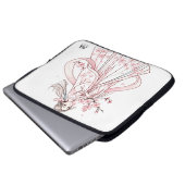 Koreaanse vrouw in Hanbok met Cherry Electronics B Laptop Sleeve (Voorkant onderkant)