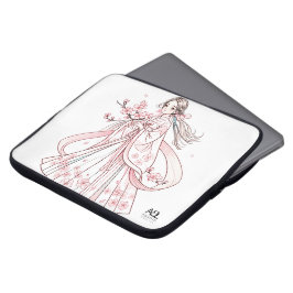 Koreaanse vrouw in Hanbok met Cherry Electronics B Laptop Sleeve