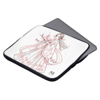 Koreaanse vrouw in Hanbok met Cherry Electronics B Laptop Sleeve