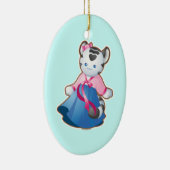 Koreaanse witte tijger keramisch ornament (Rechts)