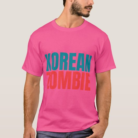 Koreaanse Zombie tekst vet T-shirt (Voorkant)