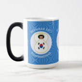 Koreaanse (Zuid) Angel Chanoeka Vlag gepersonalise Magische Mok (Links)