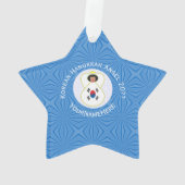 Koreaanse (Zuid) Angel Chanoeka Vlag gepersonalise Ornament (achterkant)
