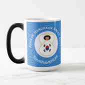 Koreaanse (Zuid-)Hanukkah Angel Year en Jouw naam Magische Mok (Links)