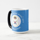 Koreaanse (Zuid-)Hanukkah Angel Year en Jouw naam Magische Mok (Voorkant links)