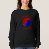 Korean born, Korean flag Premium Trui (Voorkant)