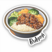 Korean Bulgogi Sticker (Voorkant)