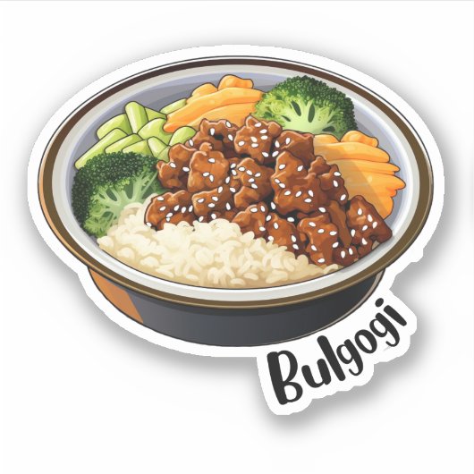 Korean Bulgogi Sticker (Voorkant)