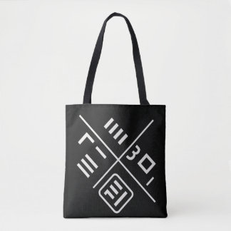 Korean Calligraphy Canvas tas – Minimal Ink Design