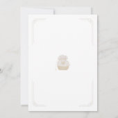 Korean Dol First Birthday Hanbok Invitation Kaart (Achterkant)