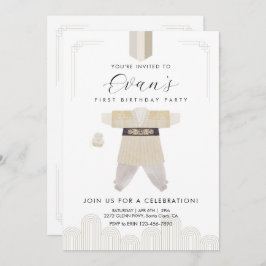 Korean Dol First Birthday Hanbok Invitation  Kaart