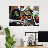 Korean Fermented Foods Kimchi Poster (Thuiskantoor)