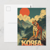 Korean Guardian Tiger Briefkaart (Voorkant / Achterkant)