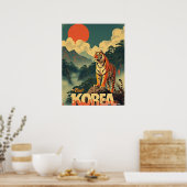 Korean Guardian Tiger Poster (Keuken)