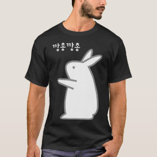 Korean Hangul rood Sleeve manchetten van Korea Han T-shirt