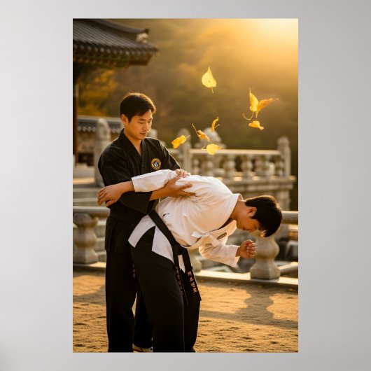 Korean Hapkido Self Defense Poster (Voorkant)