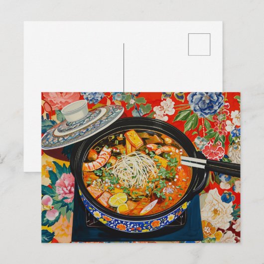 Korean Hot Pot Briefkaart (Voorkant / Achterkant)