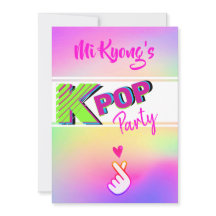Korean K-pop Hand Hart Regenboog Feestje
