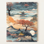 Korean Landscape Planner in Sinaasappel en Blauwgr (Achterkant)