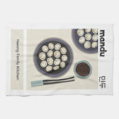 Korean Mandu Dumpling Modern New Year Food Theedoek (Horizontaal)