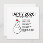 Korean New Year Feestdagenkaart (Voorkant / Achterkant)