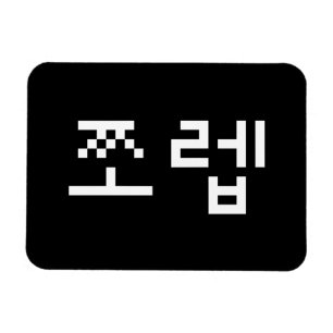 Korean Newb 쪼 렙 Jjoleb   Hangul Language Magneet