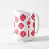 Korean Norigae Flower Tassel Design Koffiemok (Voorkant rechts)